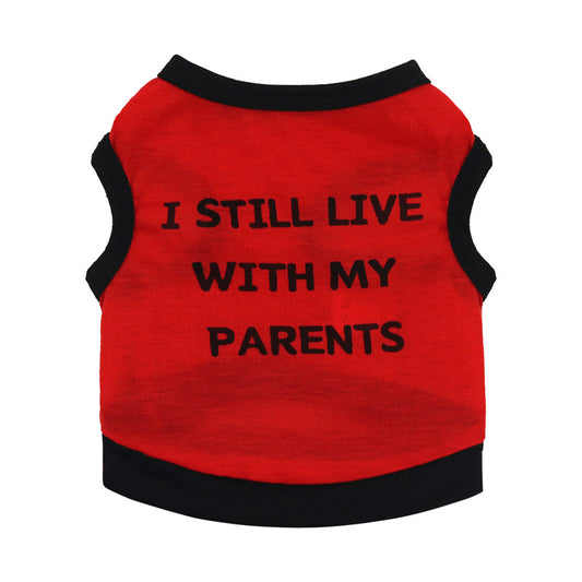 Factory Pet Clothing Dog Cat Clothes Wholesale Thin Than Bear Small Puppy Dog Pet Summer Letter Vest